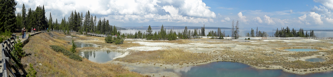 West Thumb Geyser Basin - steam vents